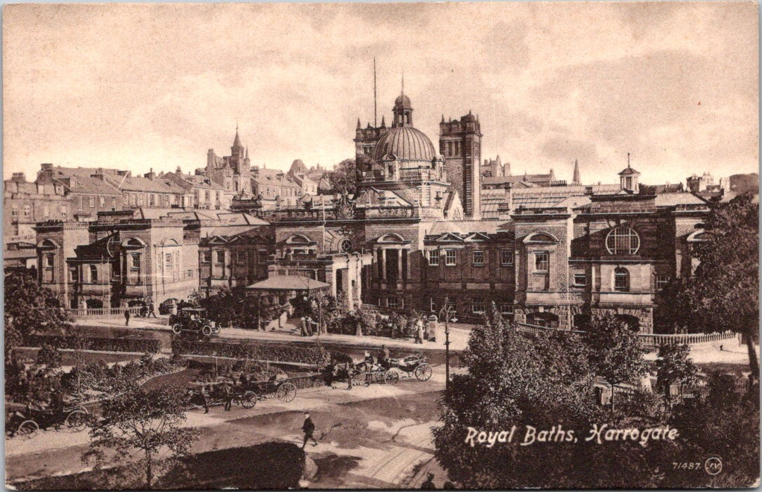 Vintage Postcard The Royal Baths Harrogate United Kingdom Unposted