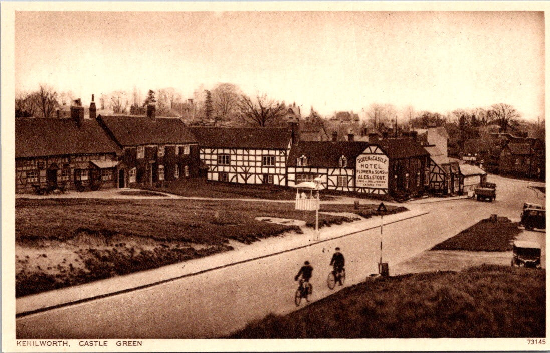 Vintage Postcard Kenilworth Castle Green Queen Castle Hotel United Kingdom