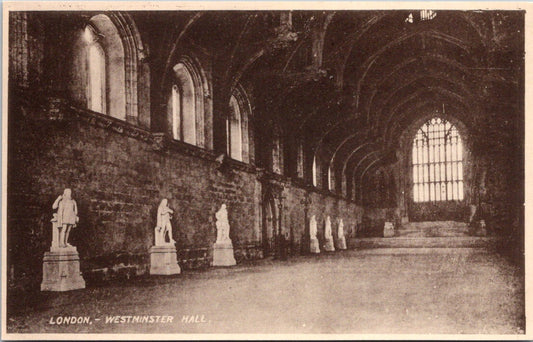 Vintage Postcard Westminster Hall London England United Kingdom Unposted