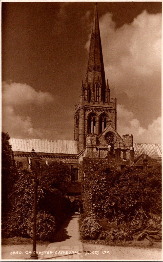 Vintage Postcard Judges Chichester Cathedral England United Kingdom Unposted