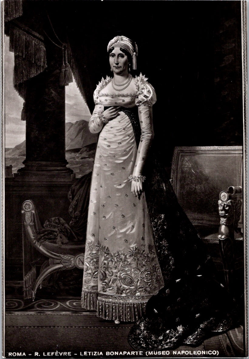 Vintage Postcard Letizia Buonaparte By Robert Lefevre Museo Napoleonico Rome