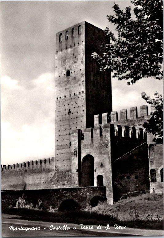 Vintage Postcard Castello di San Zeno Montagnana Italy Unposted