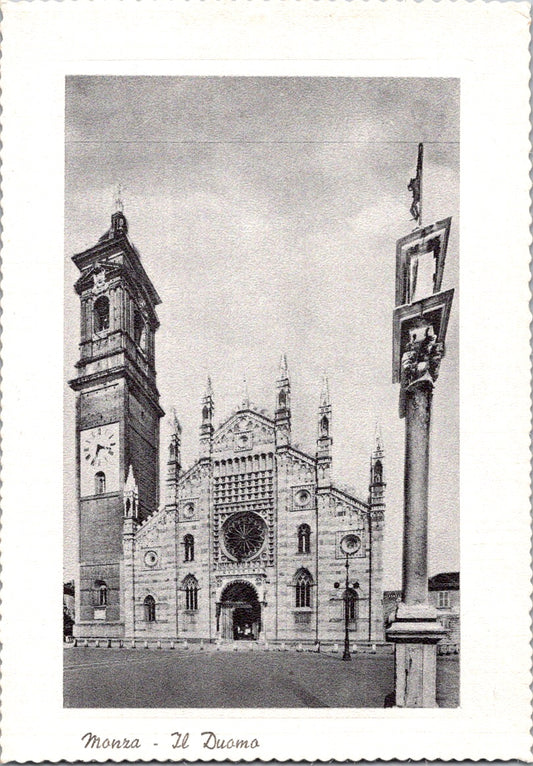 Vintage Postcard The Duomo Of Monza Cathedral Italy Unposted