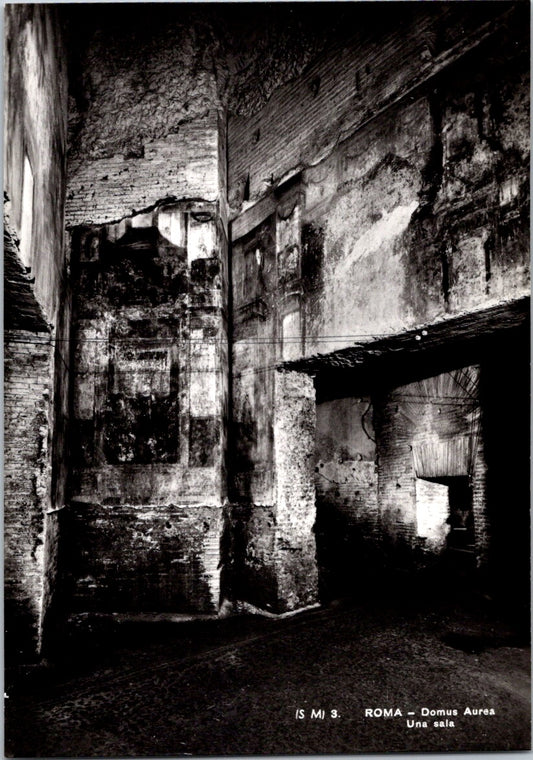 Vintage Postcard A Room In Domus Aurea Ruin Rome Italy Unposted