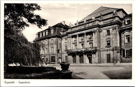 Vintage Postcard Margravial Opera House Bayreuth Germany Unposted