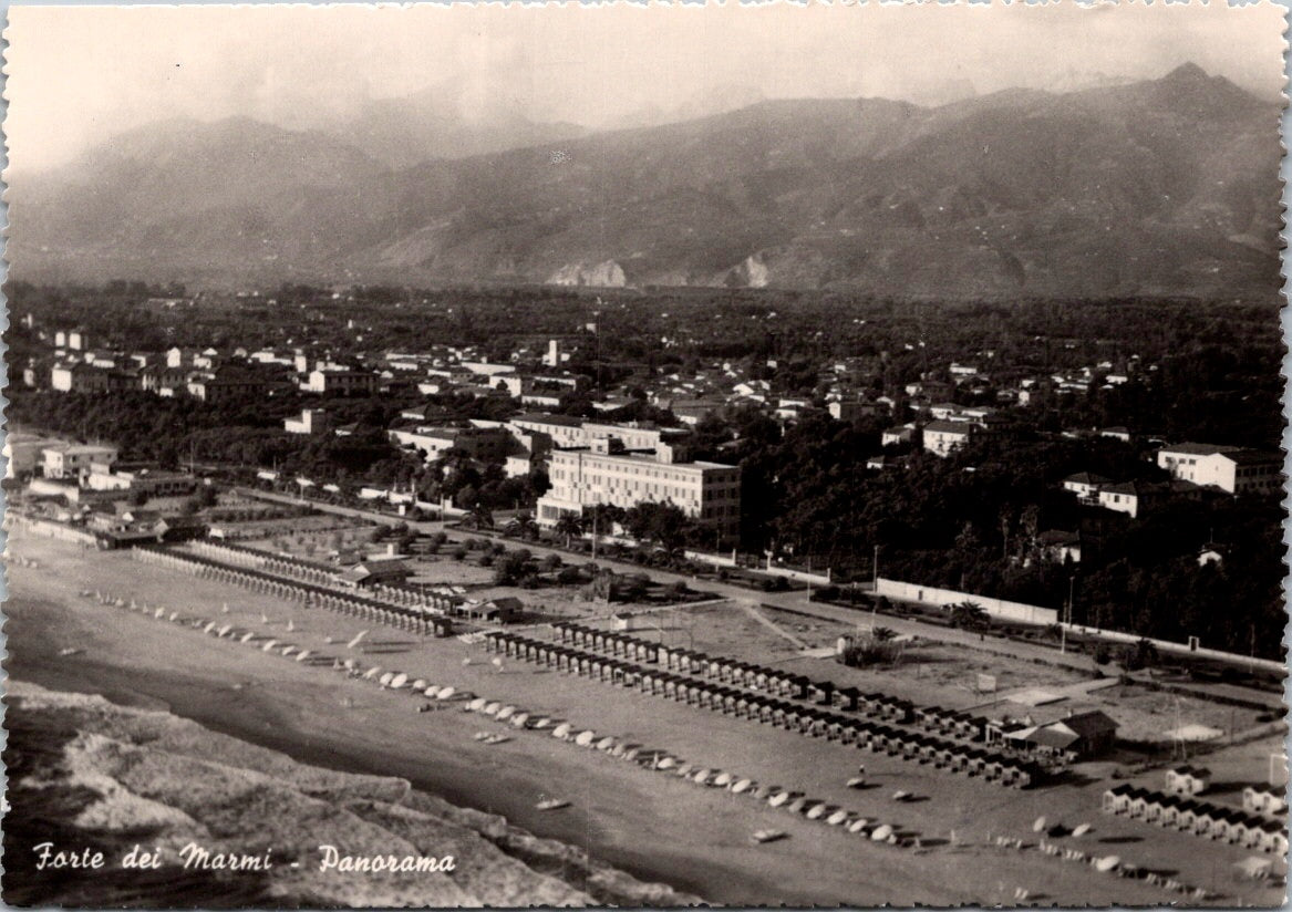 Vintage Postcard A Panoramic View Of Forte Dei Marmi Tuscany Italy Unposted