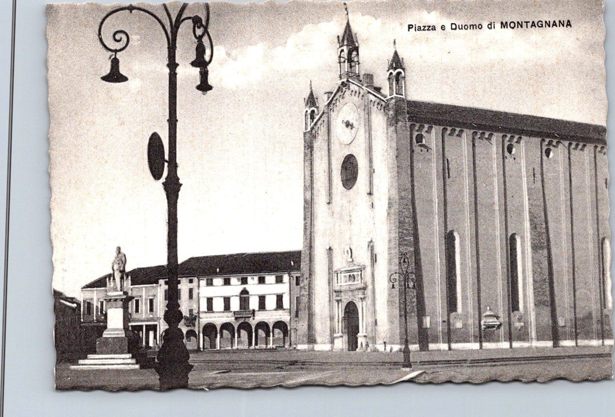 Vintage Postcard Cathedral of Santa Maria Assunta Montagnana Italy Unposted