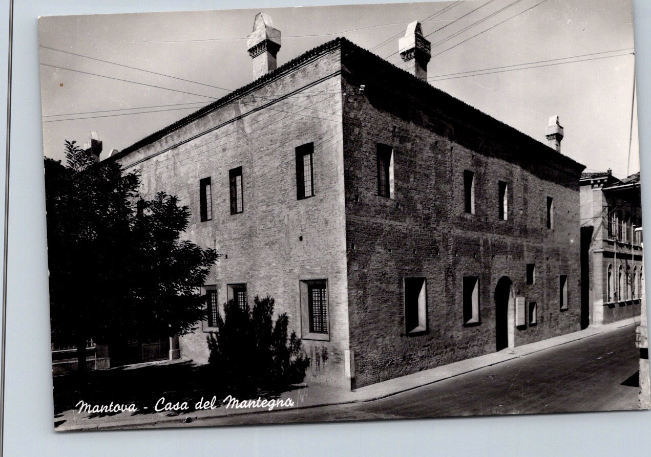 Vintage Postcard The Mantegna's House Casa Del Mantegna Mantua Italy Unposted