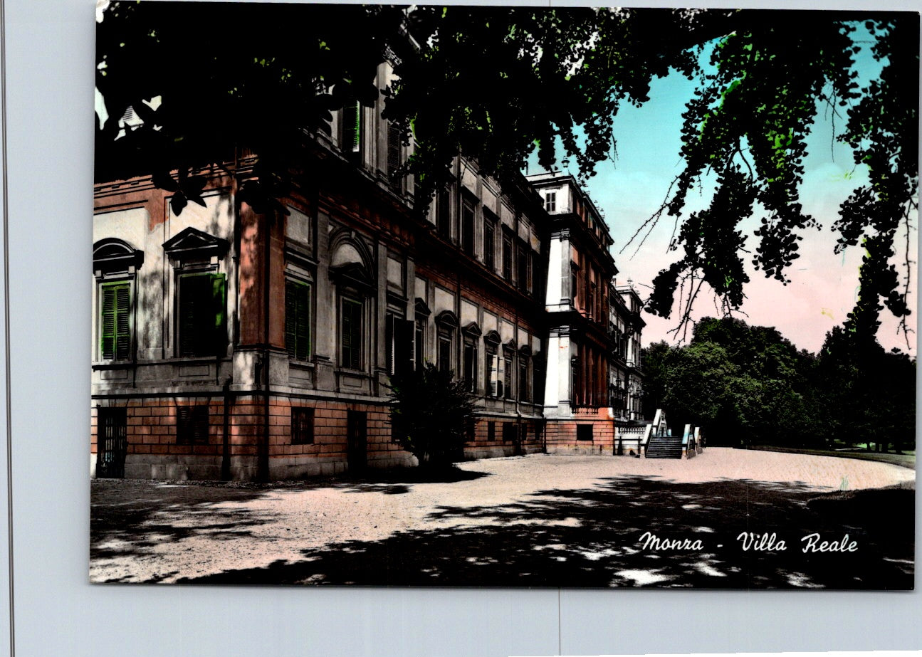 Vintage Postcard Royal Villa of Monza Villa Reale Italy Unposted