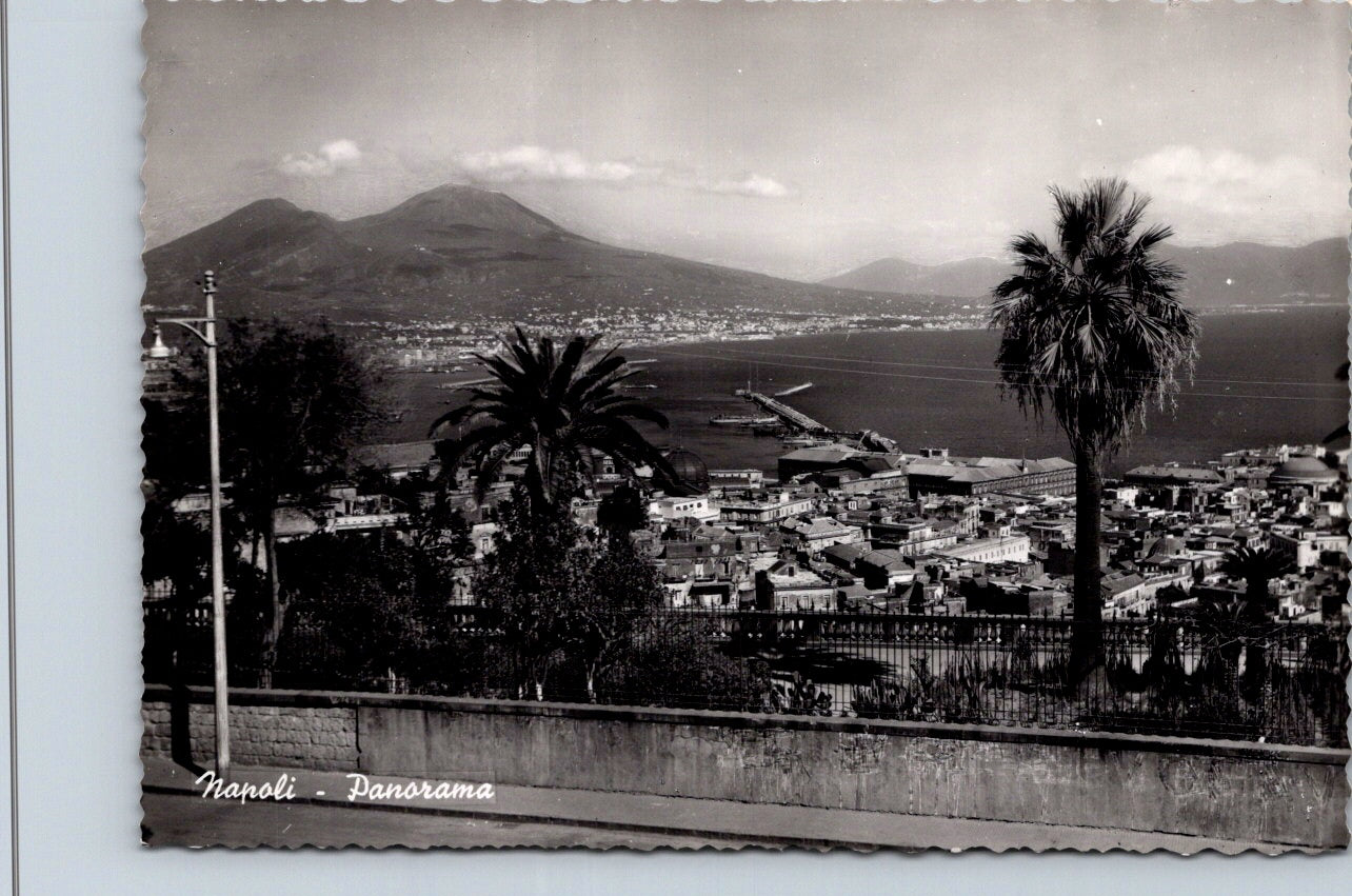 Vintage Postcard Panoramic View Of Naples Italy Unposted