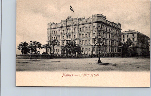 Vintage Postcard Photo Of The Naples Grand Hotel Italy Unposted