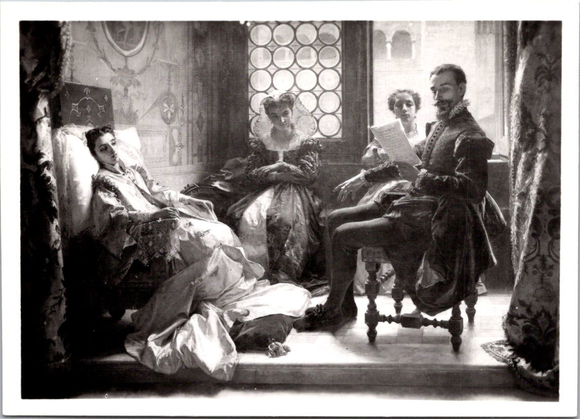 Postcard Torquato Tasso And Eleonora d'Este Galleria Nazionale d'Arte Moderna