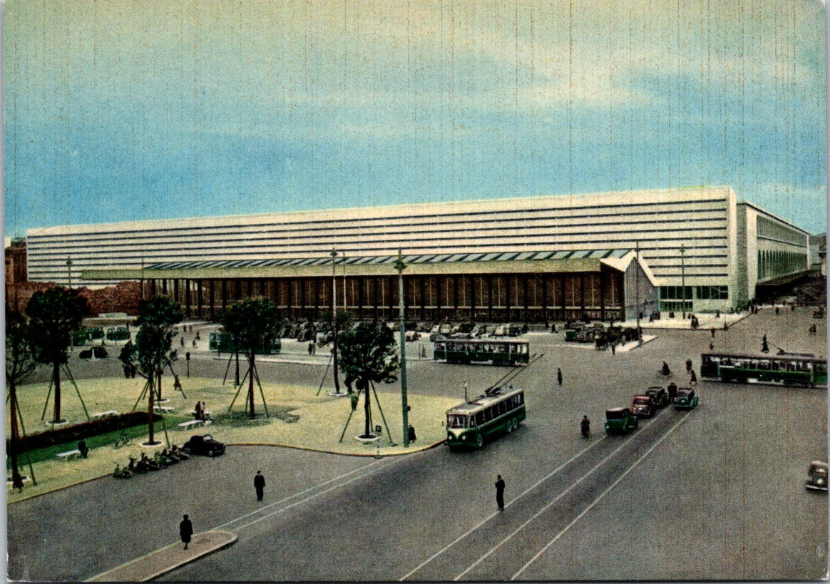 Vintage Postcard The Roma Termini Railway Station Bahnhof Roma Termini Unposted