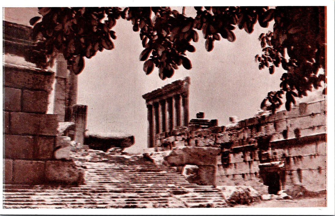 Vintage Postcard Baalbek City In Lebanon Unposted