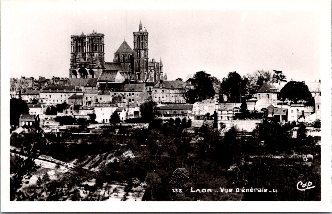 Vintgae Postcard The General View Of Laon France Unposted