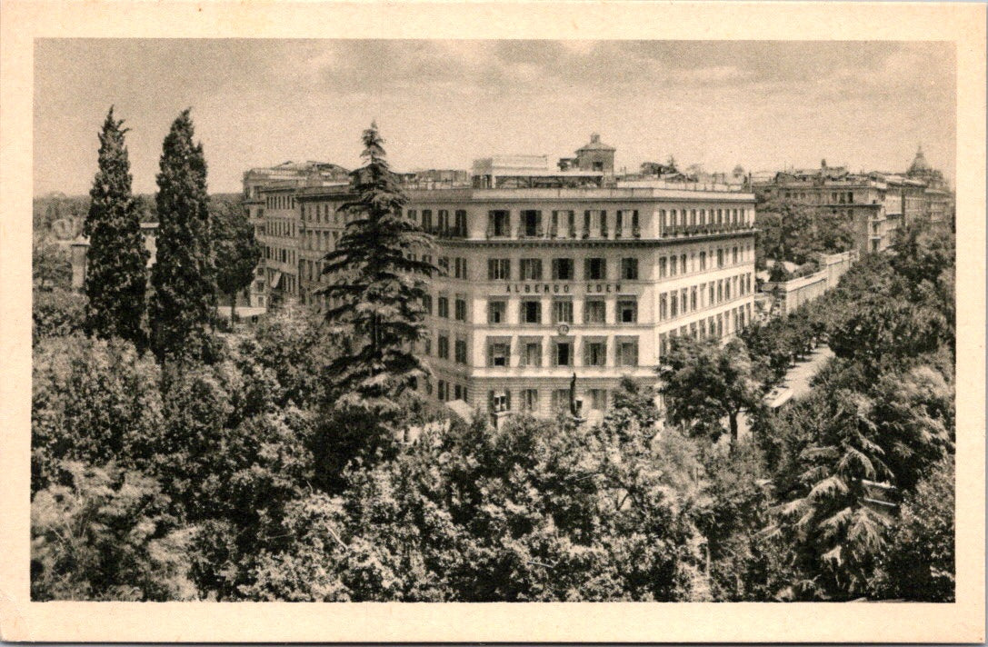 Vintage Postcard The Hotel Eden Rome Italy Unposted