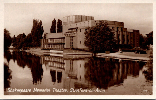 Vintage Postcard Shakespeare Memorial Theater Stratford On Avon England Unposted