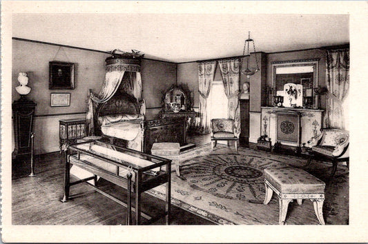 Vintage Postcard The Interior Of Chateau De Malmaison France Unposted