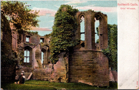 Vintage Postcard Oriel Window Kenilworth Castle England United Kingdom Unposted