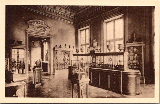 Vintage Postcard Medals Antiques Cabinet Showroom National Library France