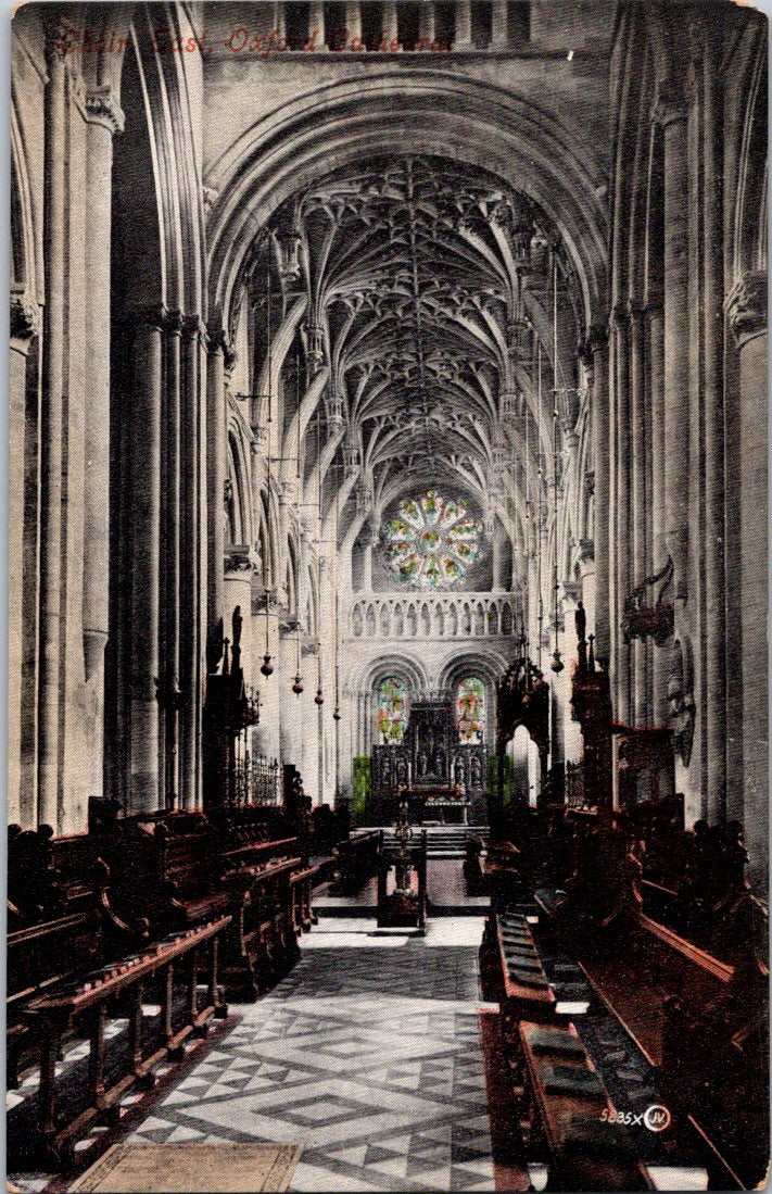 Vintage Postcard The Christ Church Cathedral Oxford England United Kingdom