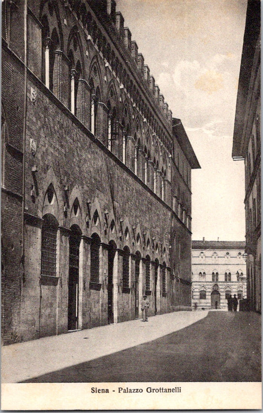 Vintage Postcard The Palazzo Grottanelli Siena Italy Unposted