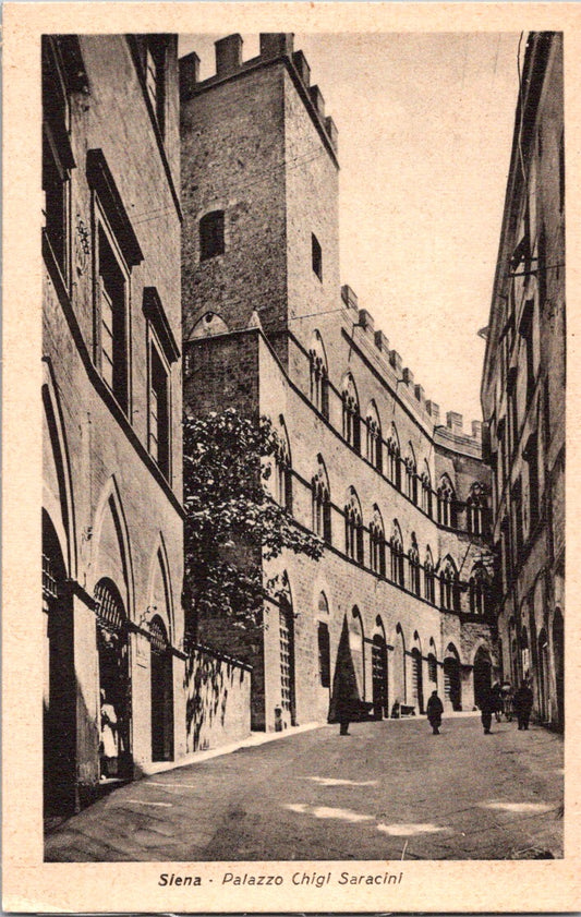 Vintage Postcard Vestri Palace The Palazzo Chigi-Saracini Siena Italy Unposted