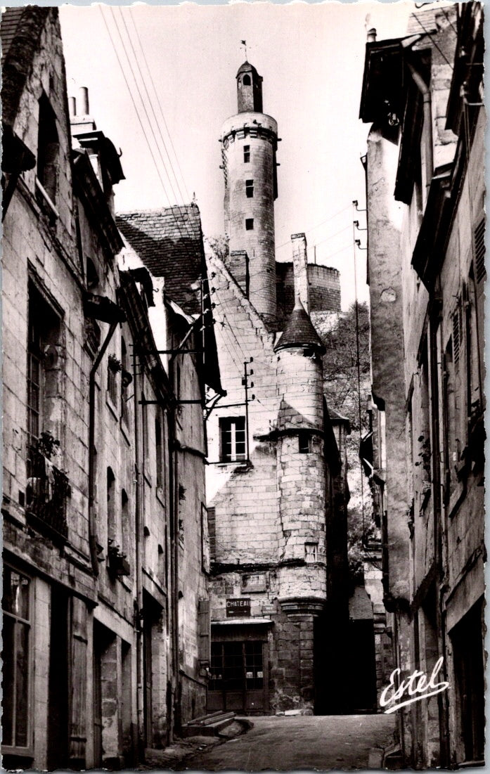 Vintage Postcard The Tower Of The Clock From The Grand Carroi Street France