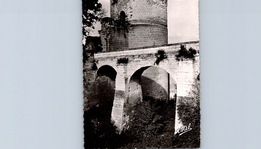 Vintage Postcard The Tower of Coudroy Chinon Castle Château de Chinon France