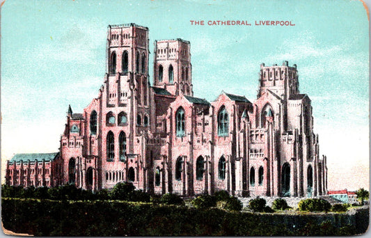 Vintage Postcard The Liverpool Cathedral England United Kingdom Unposted