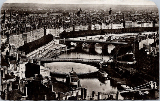 Vintage Postcard Perspective View Of Port-sur-Saône Lyon France Unposted