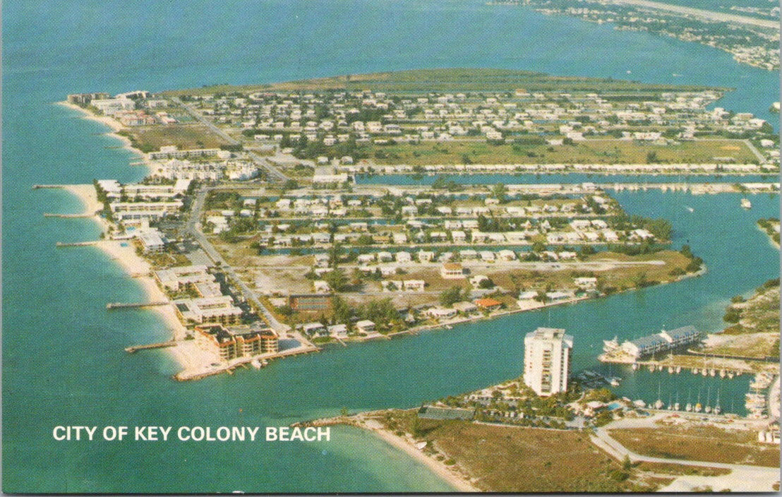 Vintage Postcard City Of Key Colonoy Beach Florida United States Unposted