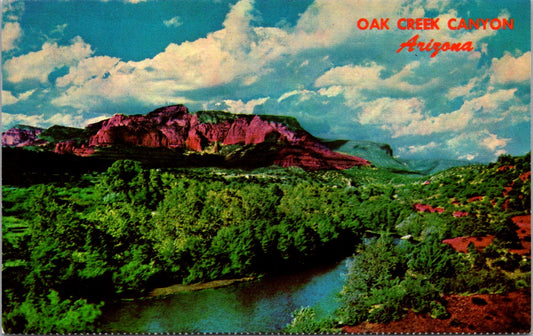 Vintage Postcard Oak Tree Canyon Sedona Arizona United States Unposted