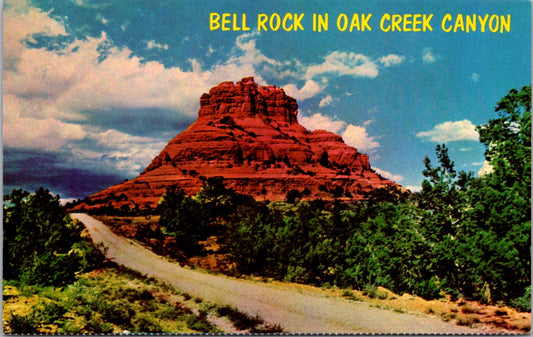 Vintage Postcard Bell Rock In Oak Creek Canyon Arizona United States Unposted