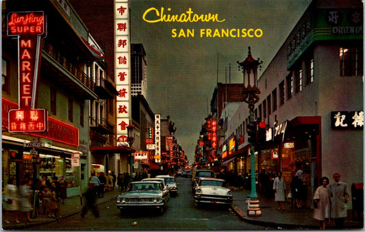 Vintage Postcard San Francisco China Town California United States Unposted