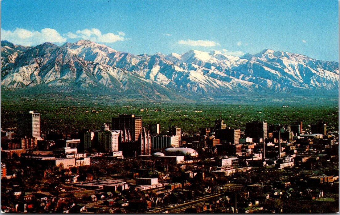 Vintage Postcard A View Of The Salt Lake City Utah United States Unposted