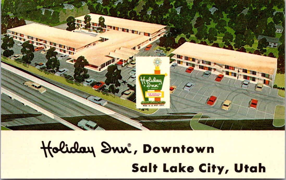 Vintage Postcard Holiday Inn Downtown Salt Lake City Utah United States Unposted