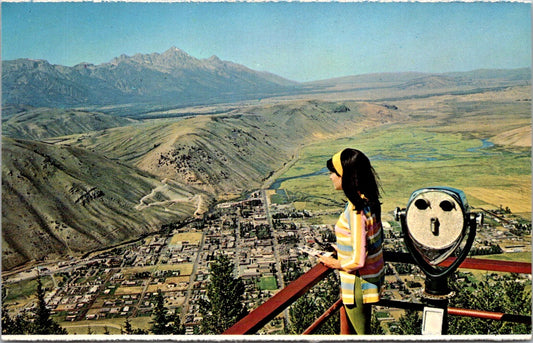 Vintage Postcard Jackson Overlook From Snow King Mountain United States Unposted