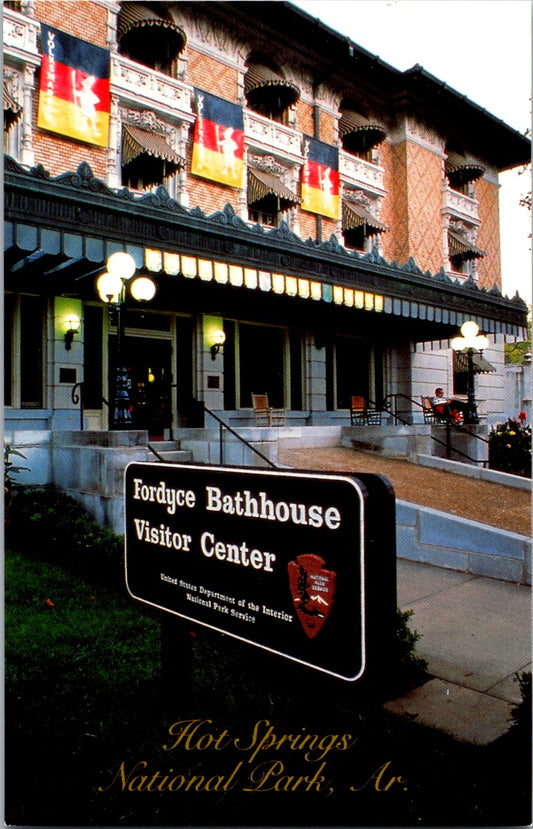 Vintage Postcard Fordyce Bathhouse Hot Springs Arkansas United States Unposted