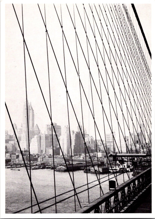 Vintage Postcard Brooklyn Bridge Hans Casparius Berlin Germany Unposted