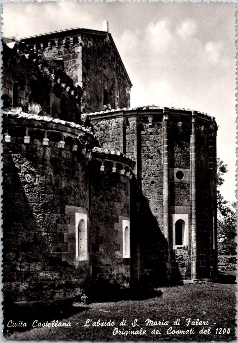 Vintage Postcard The Apse Of Santa Maria Di Falleri Civita Castellana Italy