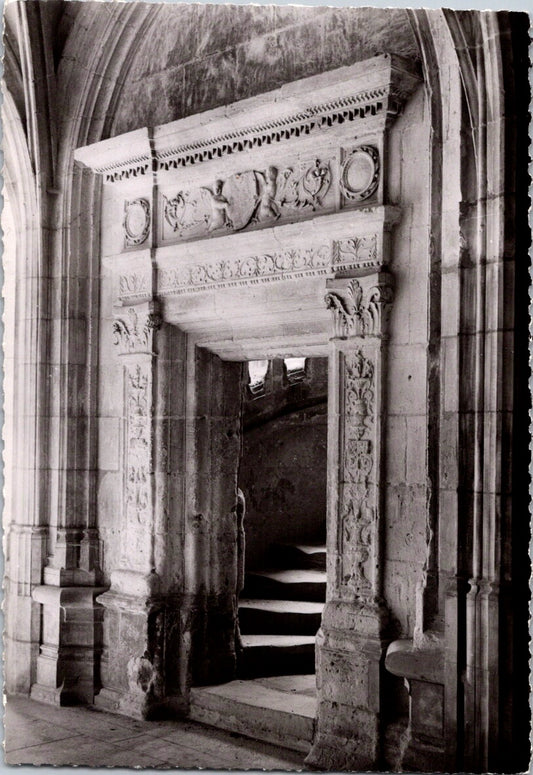 Vintage Postcard Renaissance Door Cloister Tours Cathedral France Unposted