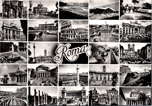 Vintage Postcard The Beautiful Places And Sceneries Of Rome Italy Unposted