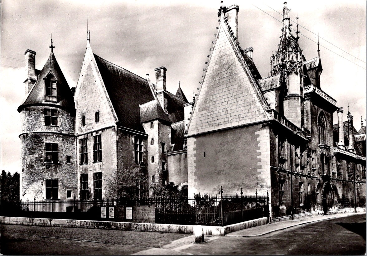 Vintage Postcard Palais Jacques Coeur Seen From The Southeast Bourges France