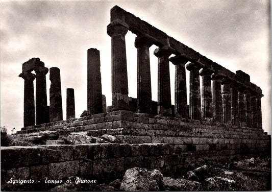 Vintage Postcard Guinone Tempio Juno Temple Agrigento Italy Unposted