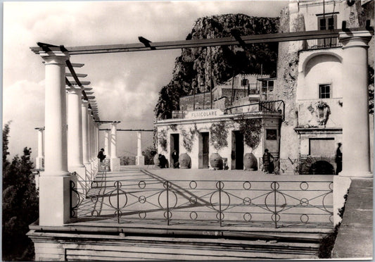 Vintage Postcard The Funicular Terrace on Capri Naples Italy Unposted