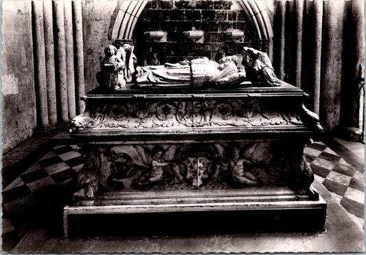 Vintage Postcard The Tours Cathedral Tomb Of The Children Of Charles VIII France