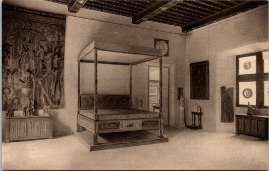 Vintage Postcard The Bed Of Antoine Ducal Palace Urbino Italy Unposted