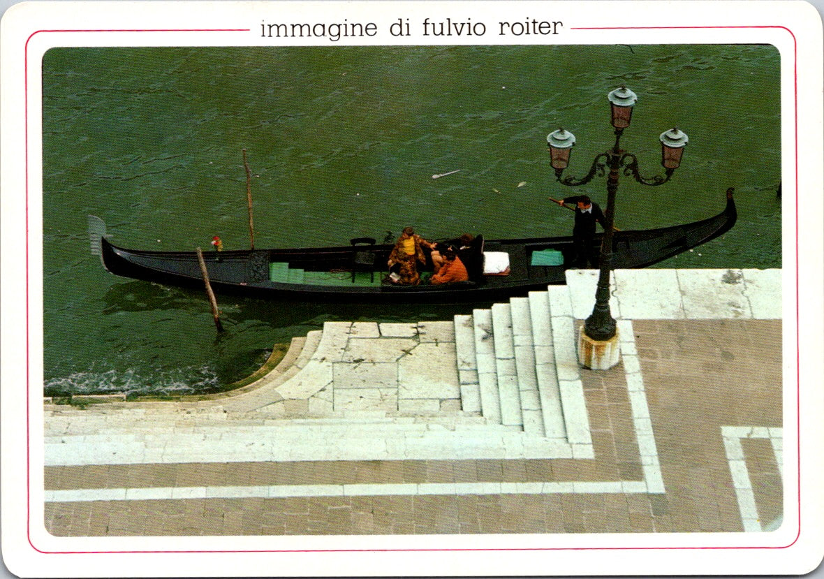 Vintage Postcard Images Of Fulvio Roiter The Gondola Venice Italy Unposted