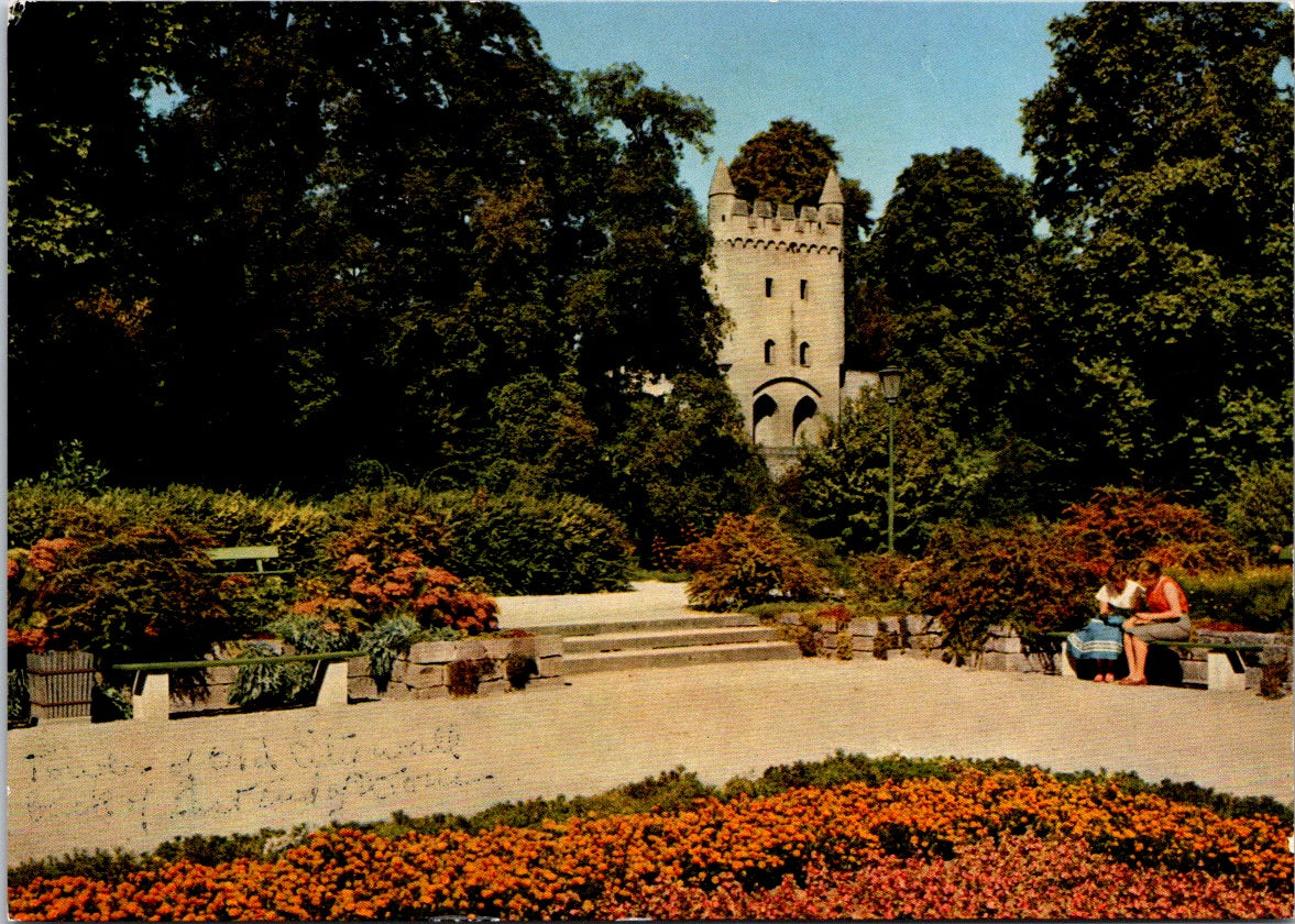 Vintage Postcard Heidentürmchen Speyer Am Rhein Germany Unposted